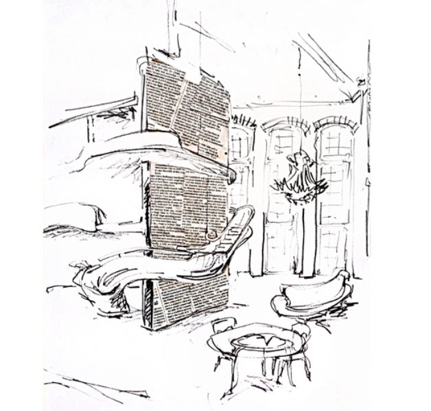 Macklin St Perspective sketch 2