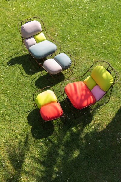 Nigel Coates Plasma armchair and footrest Centro Studi Poltronova photo Serena Eller 01