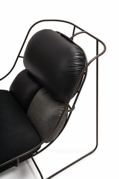 Plasma black leather III